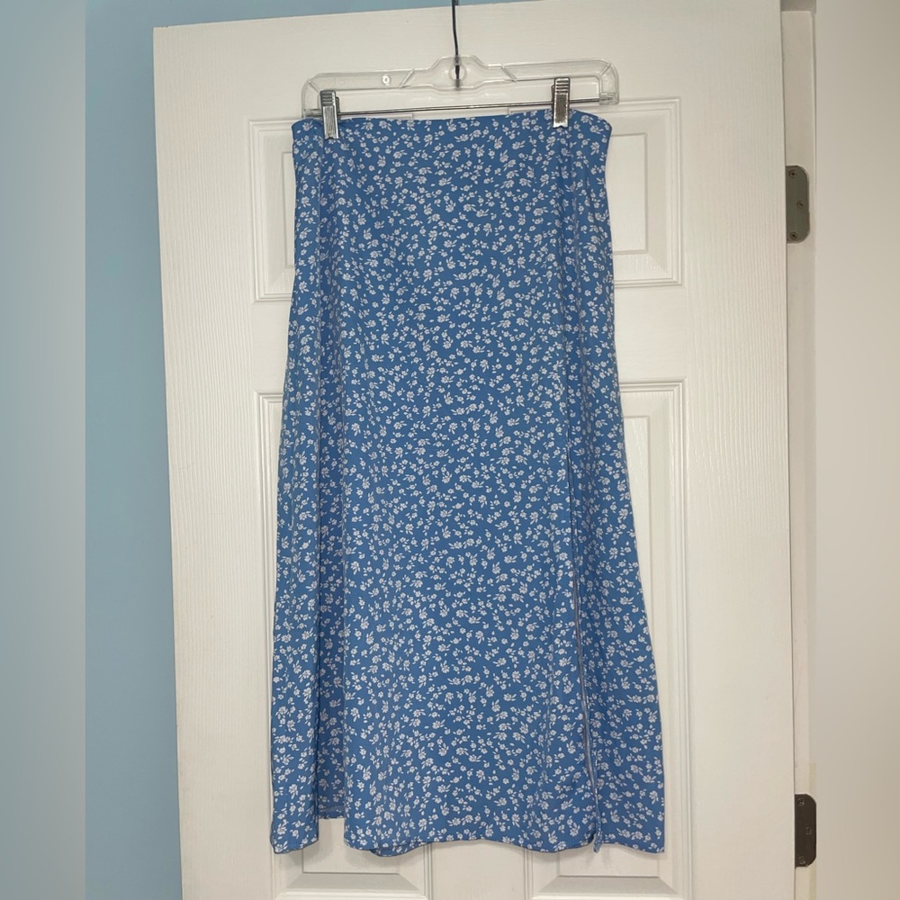 Floral Blue Women's Skirt